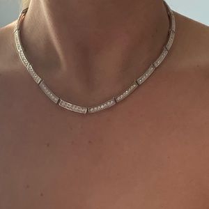Swarovski CZ necklace.